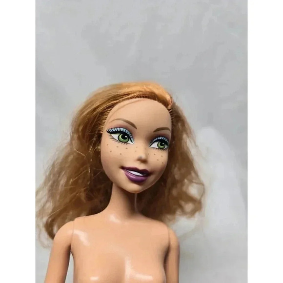 My Scene Kenzie Doll Getting Ready Red Hair Freckles- Mark On Nose - Picture 2 of 8